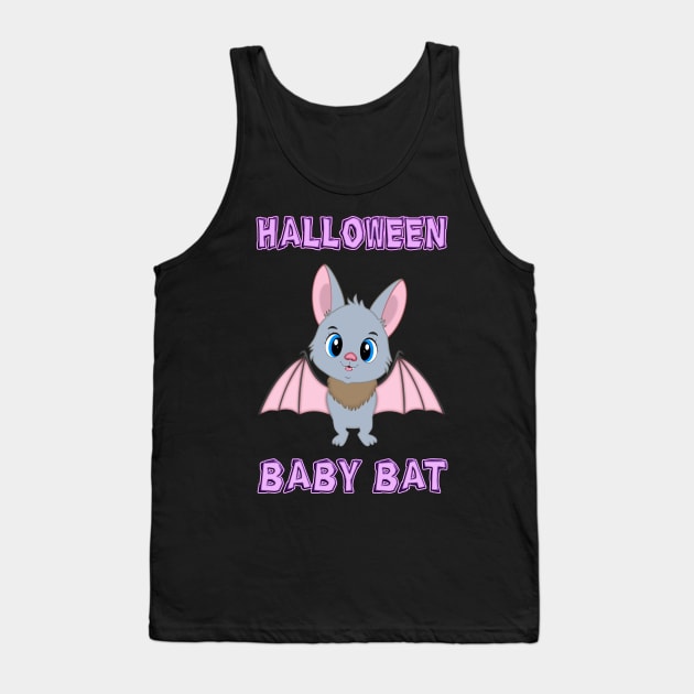 Halloween Baby Bat Tank Top by madrigenum